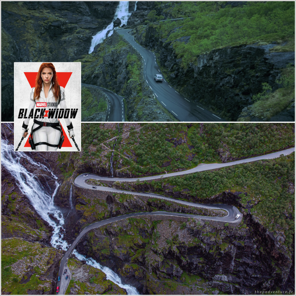 Black Widow enNorvege sur trollstigen