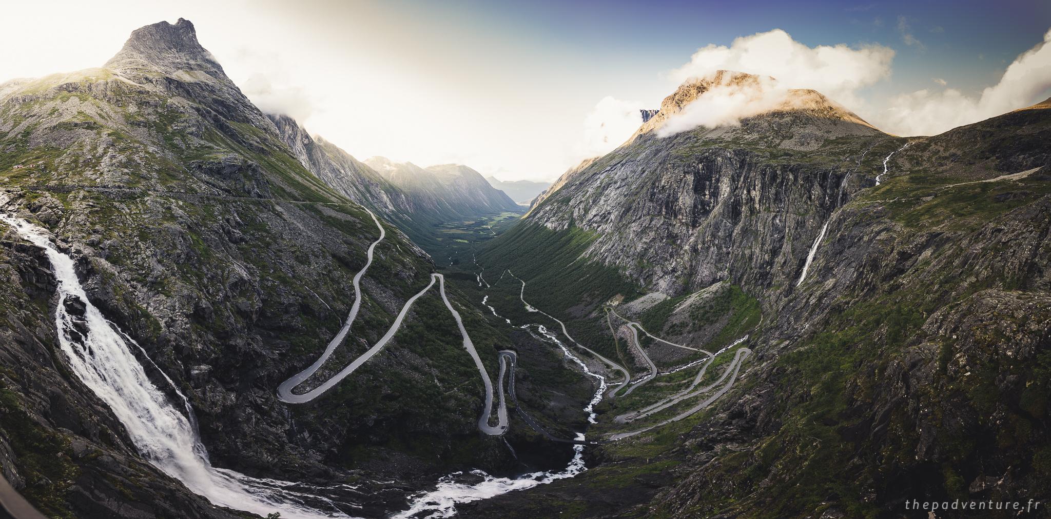 Route de Trollstigen en Norvege