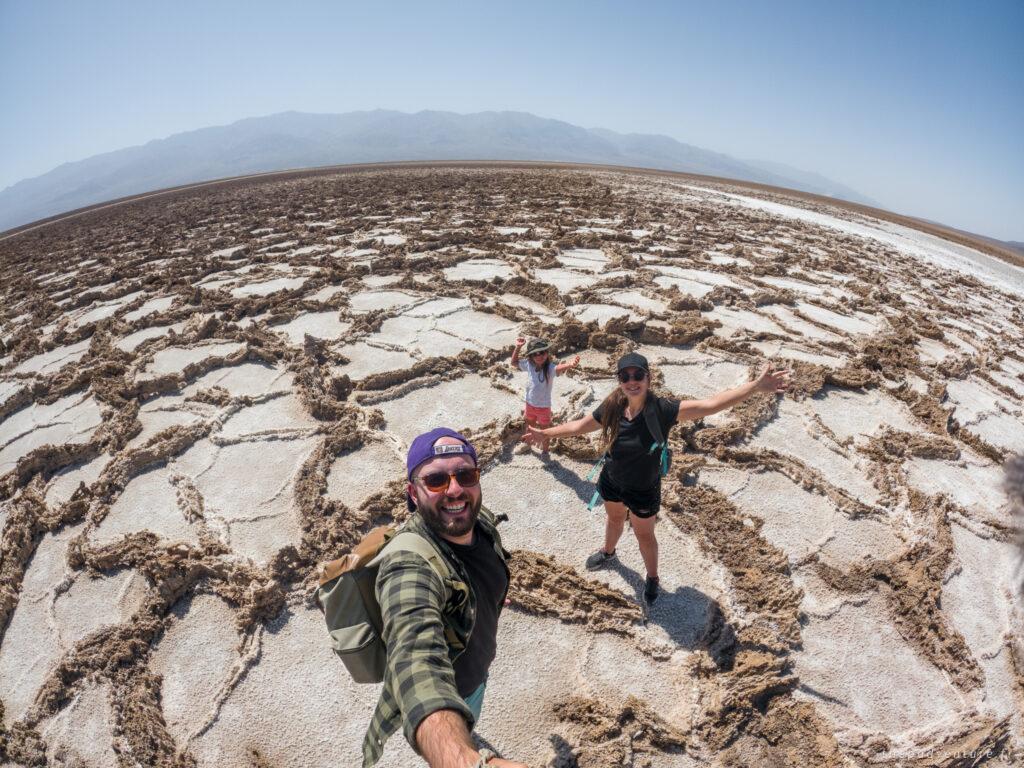 Badwater Basin en californie dans la vallée de la mort