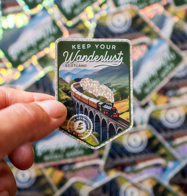 Sticker Écosse Glenfinnan viaduct jacobite train Harry Potter