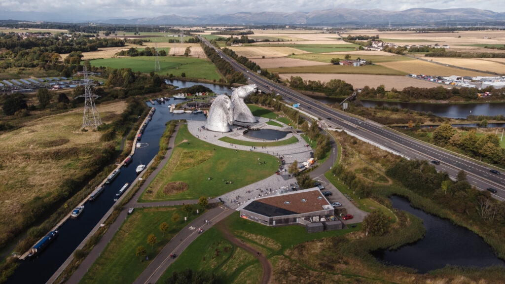 Photo du site The Kelpies à Falkirk en Écosse