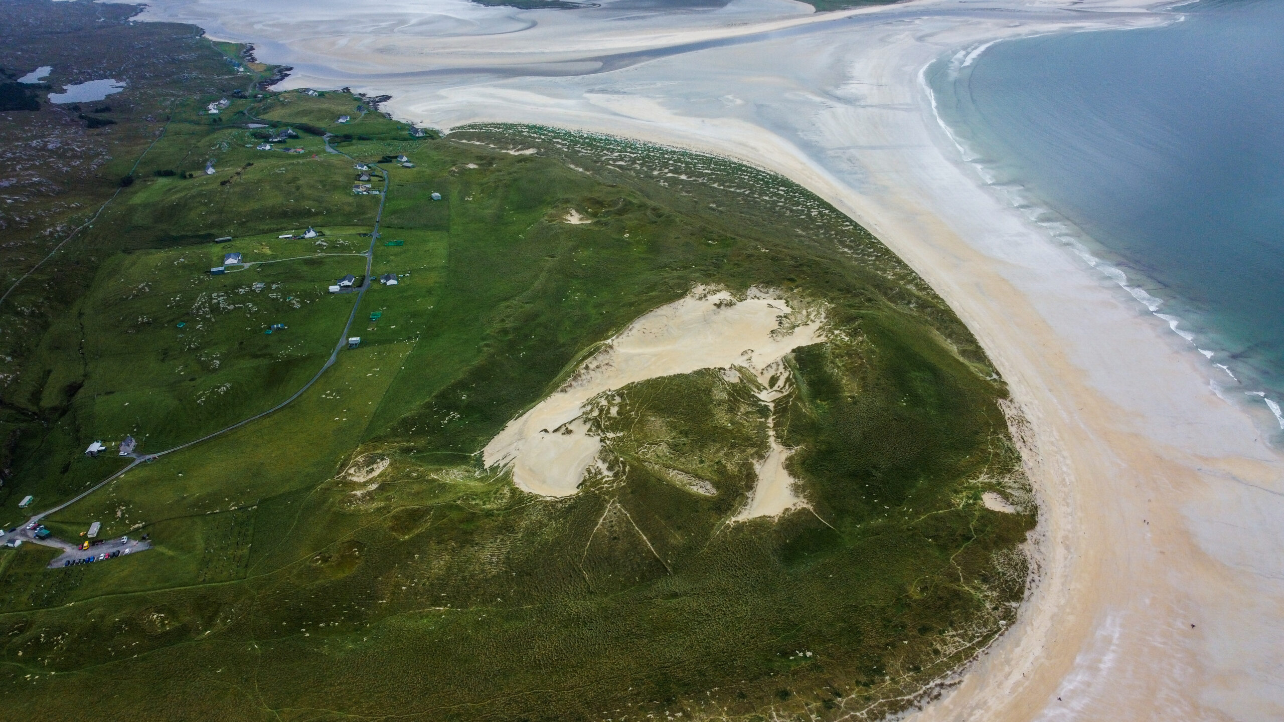 dune plage de luskentyre beach bay